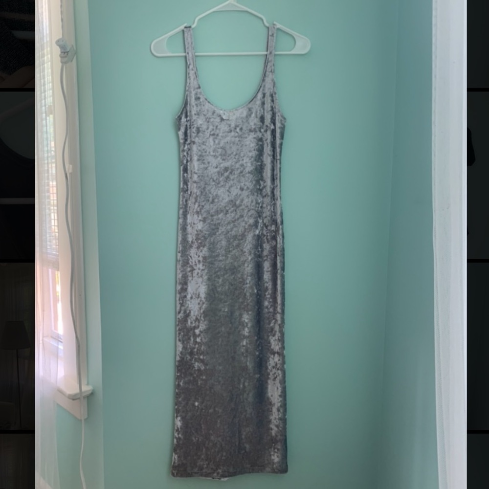 Urban Outfitters Long Silver Dress Size Small